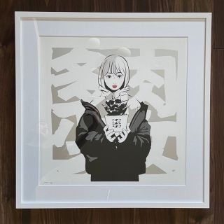 backside works. 塊根少女（ゴールド）シルクスクリーン