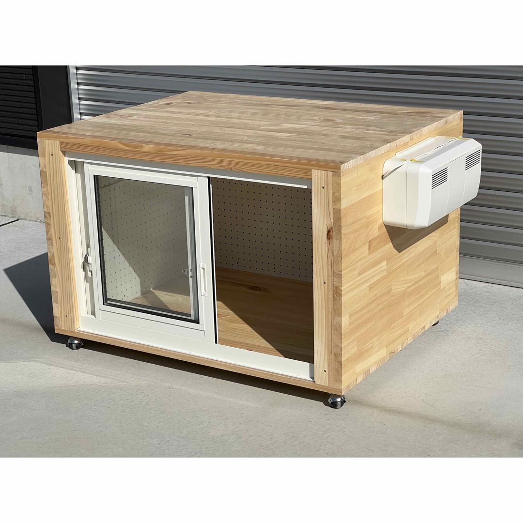 新品未使用 防音犬小屋 犬 子犬 小型犬 ワンちゃん 防音ケージ 木製