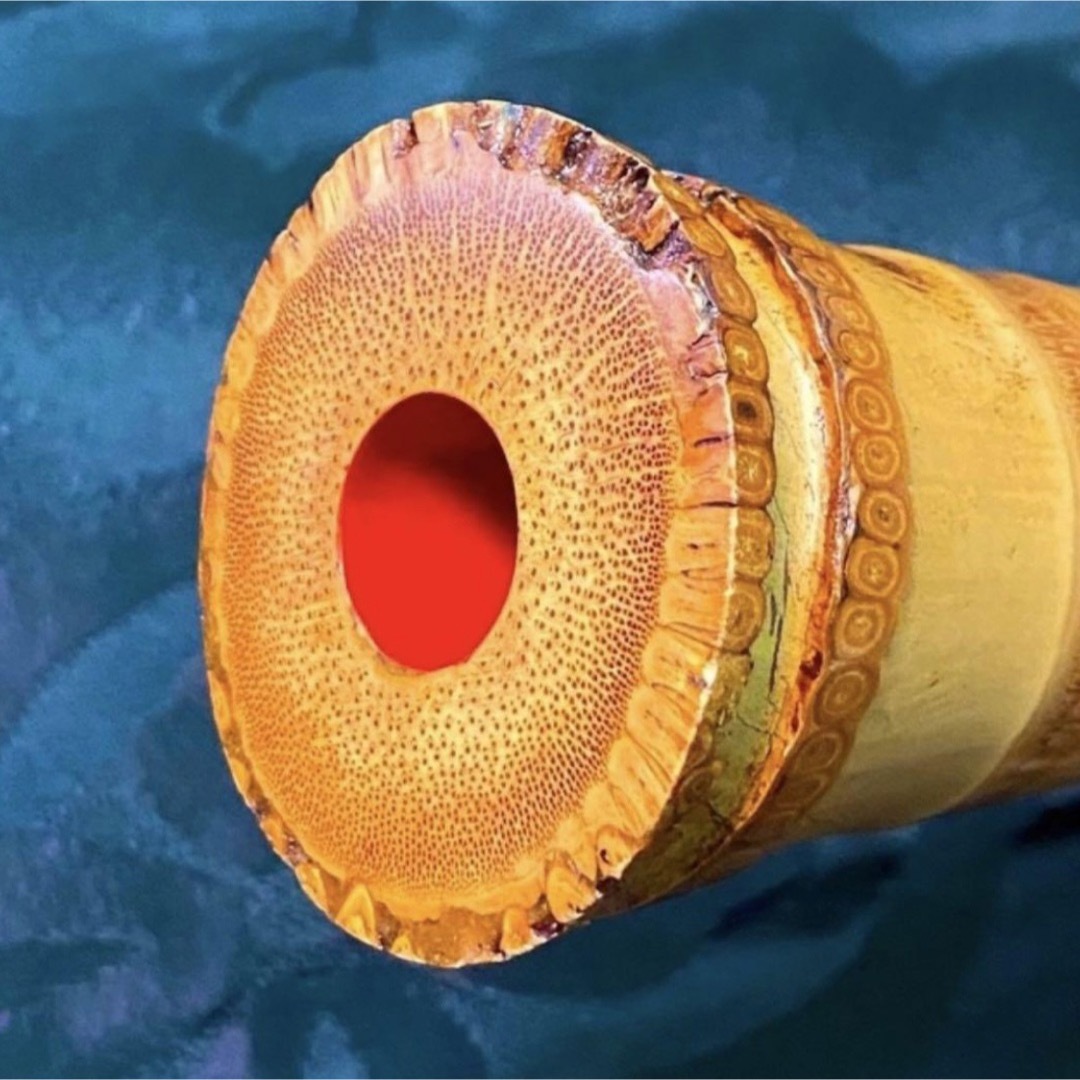 尺八 都山流 在銘 2印 一尺五寸管 中継ぎ 籐巻き 銀一線 【音出し確認