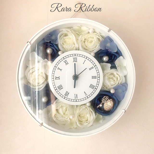 花時計 掛け時計 置時計 ウエディングギフト 両親贈呈用 母の日 プレゼント
