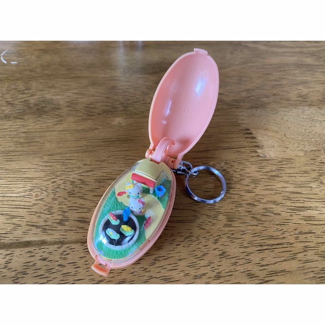 ハローキティ ポケットクリッター レア 水色 ライトブルー 平成レトロ