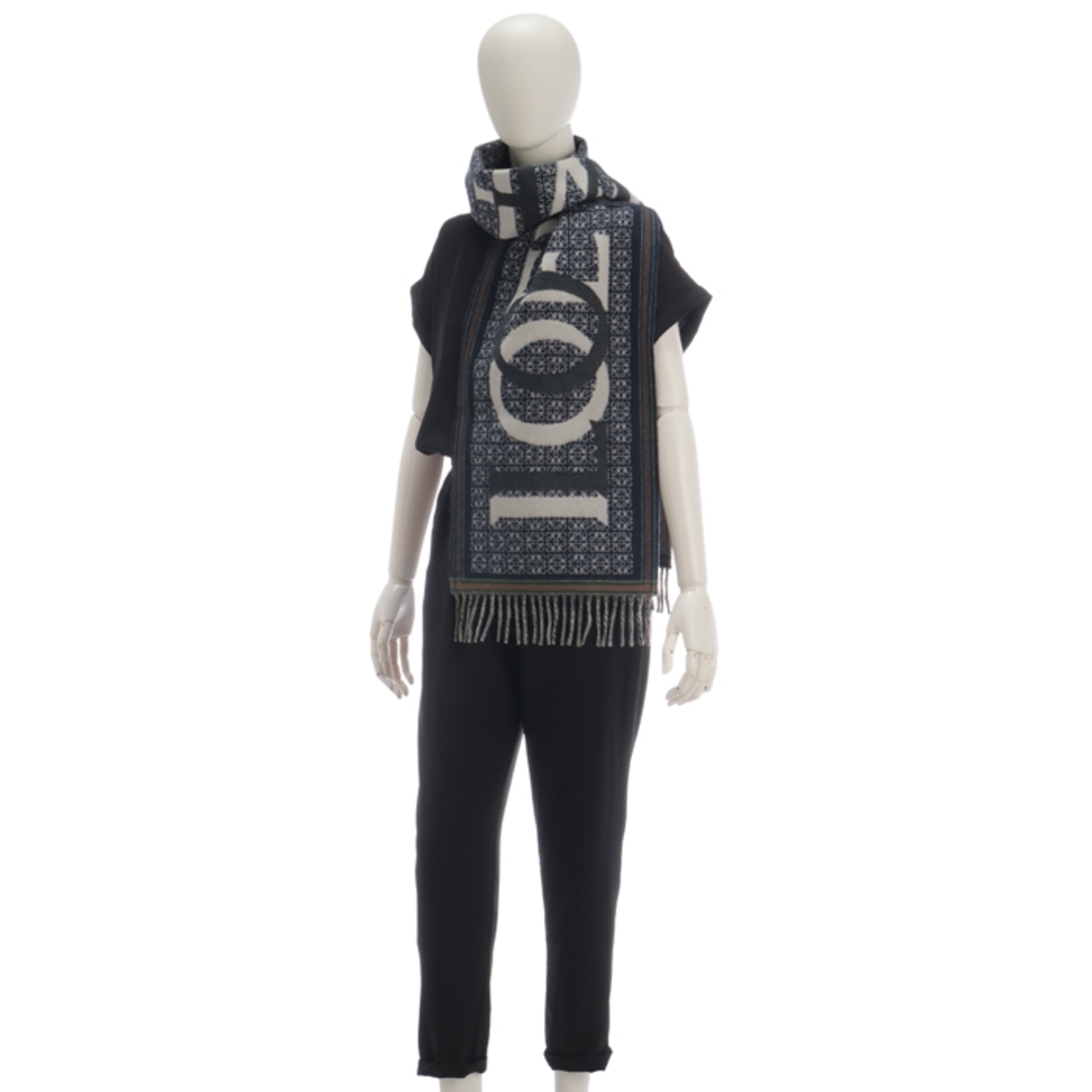 LOEWE - ロエベ LOEWE マフラー ラブ ジャカード スカーフ アナグラム