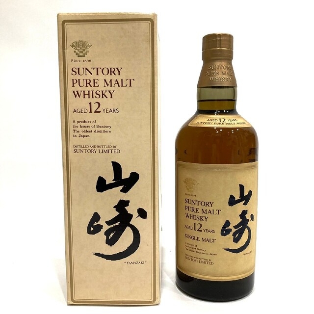 未開栓】SUNTORY サントリー 山崎 12年 PURE MALT ピュアモルト