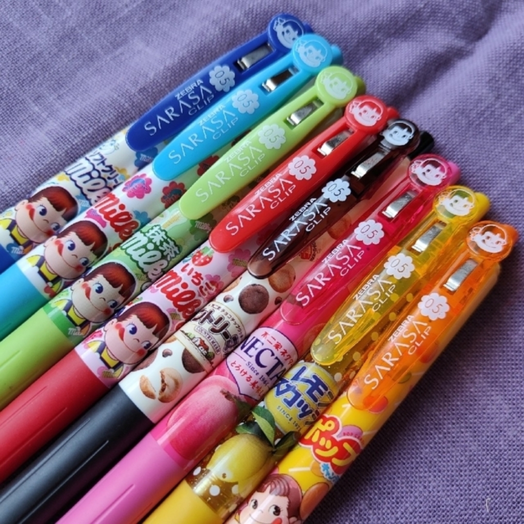 新品・未使用 ゼブラ サラサクリップ ×不二家 香りつき 7本セット