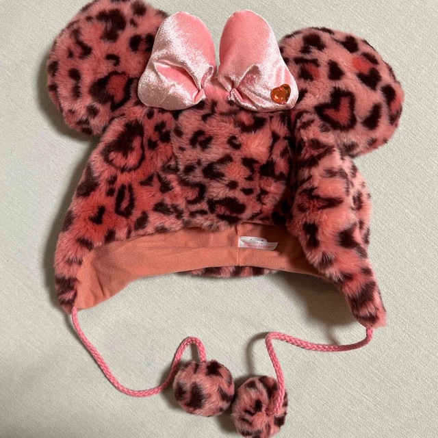 ミニー ヒョウ柄 ファンキャップ ミニーファンキャップ ヒョウ柄