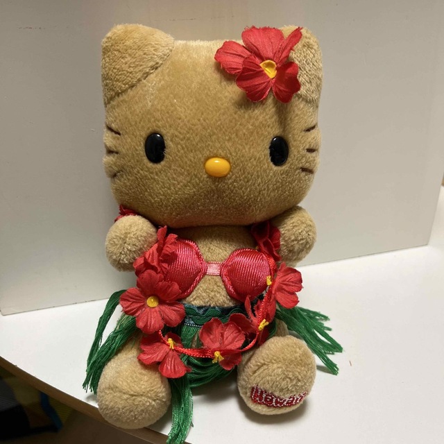 レア‼️アロハ ハワイアン 日焼けキティ ウクレレ ハイビスカス フラ