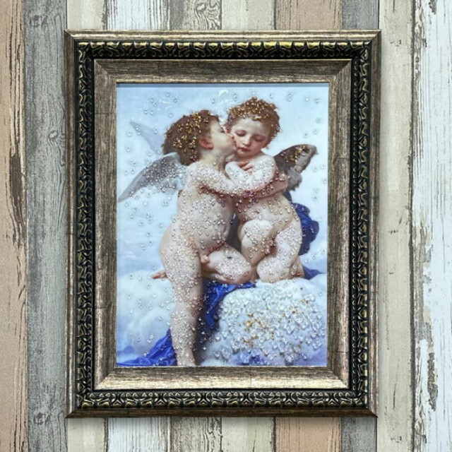 輸入雑貨天然石『アムールとプシュケーのファーストキス』水晶