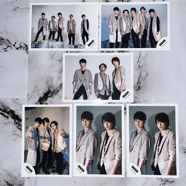 嵐公式グッズフォトアルバムと嵐ロゴ 公式写真 集合 嵐ロゴ大野智公式