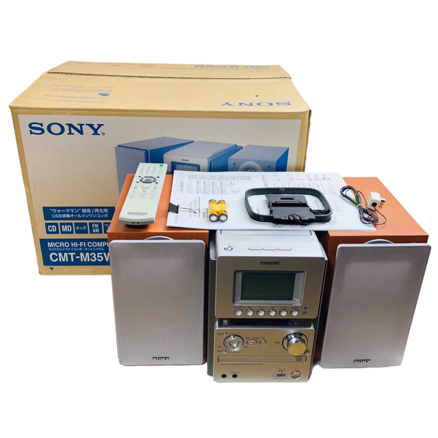 SONY MD搭載オールインワンコンポ CMT-M35WM S シルバー C997
