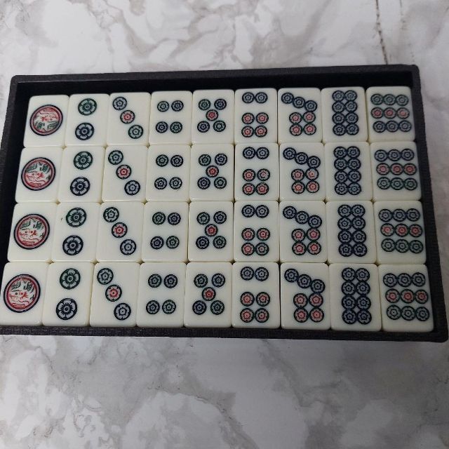 麻雀牌 虎牌 虎一筒 背緑 関東書体 昭和レトロ 当時物 麻雀牌 虎牌 虎