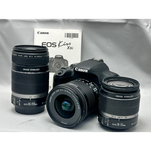 Canon EOS kiss x9i トリプルレンズセット♪安心フルセット♪