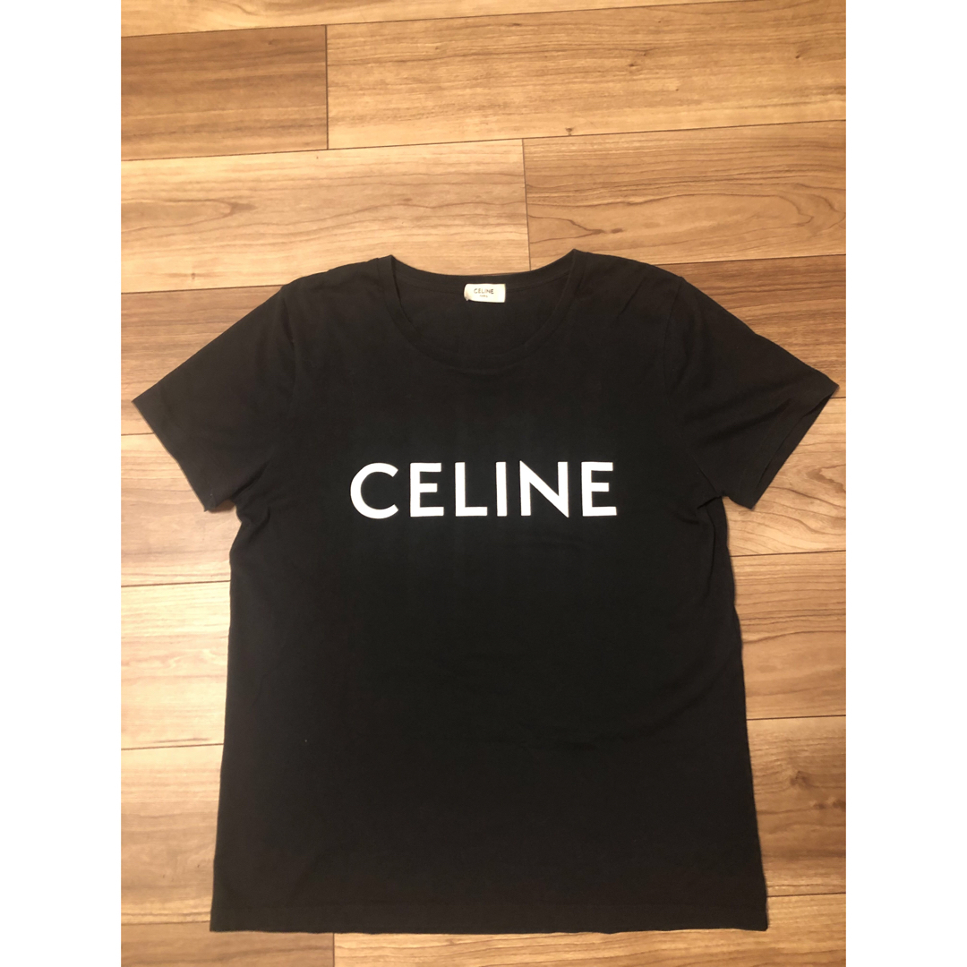 CELINE ロゴ Tシャツ 黒