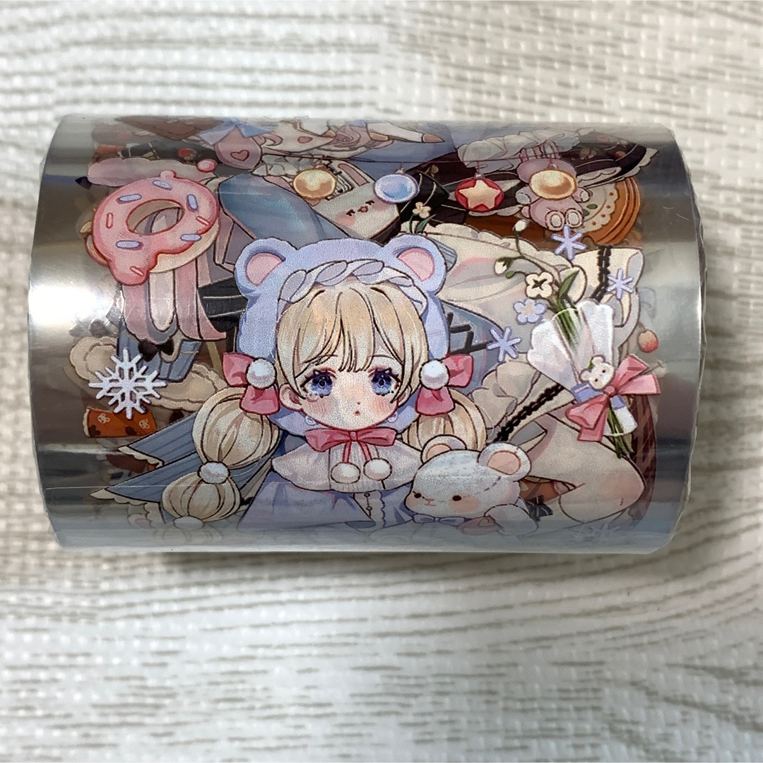 ③PETテープまとめてマスキングテープ海外くま女の子SHINE