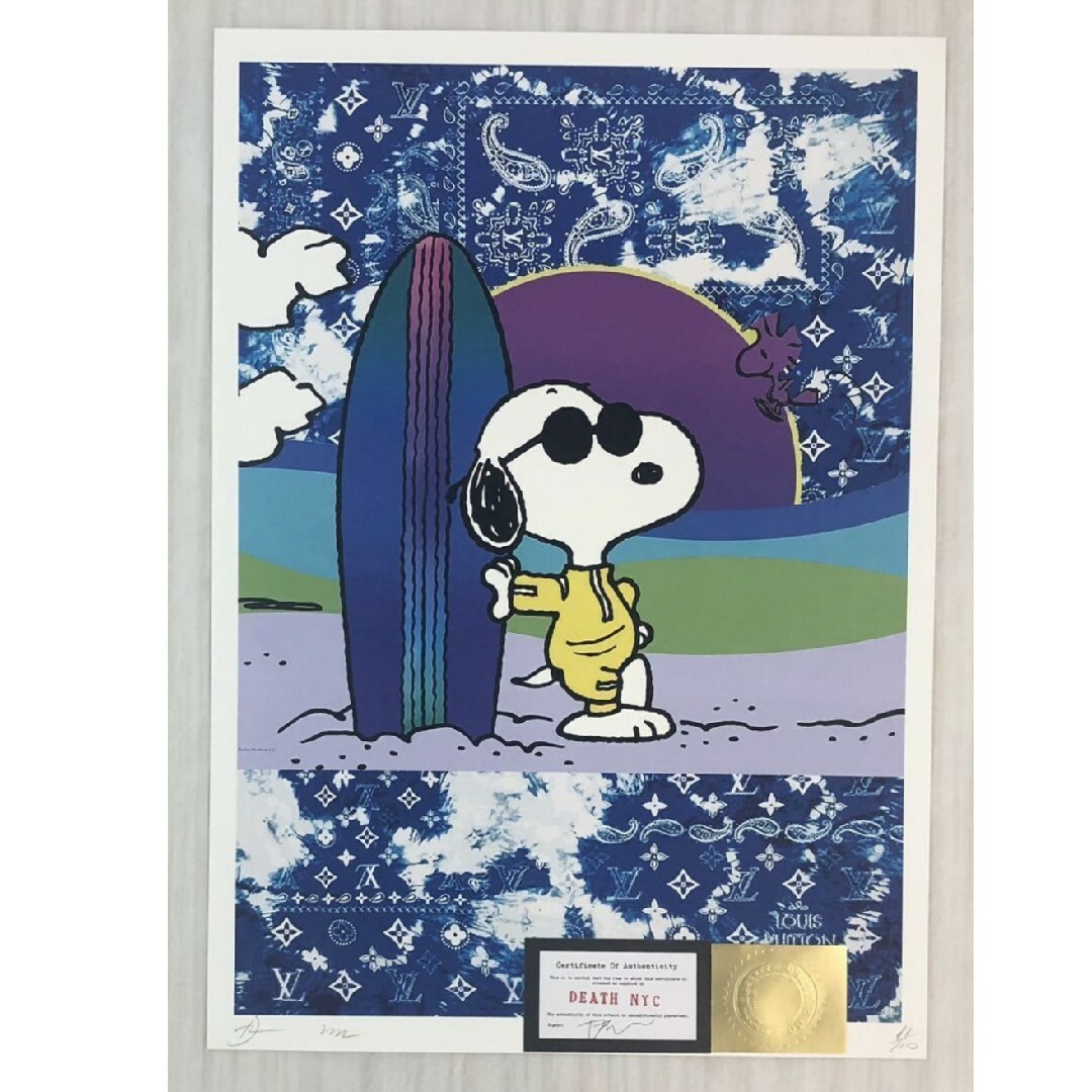限定100枚】death nyc ポスター SNOOPY スヌーピー ウッドストック