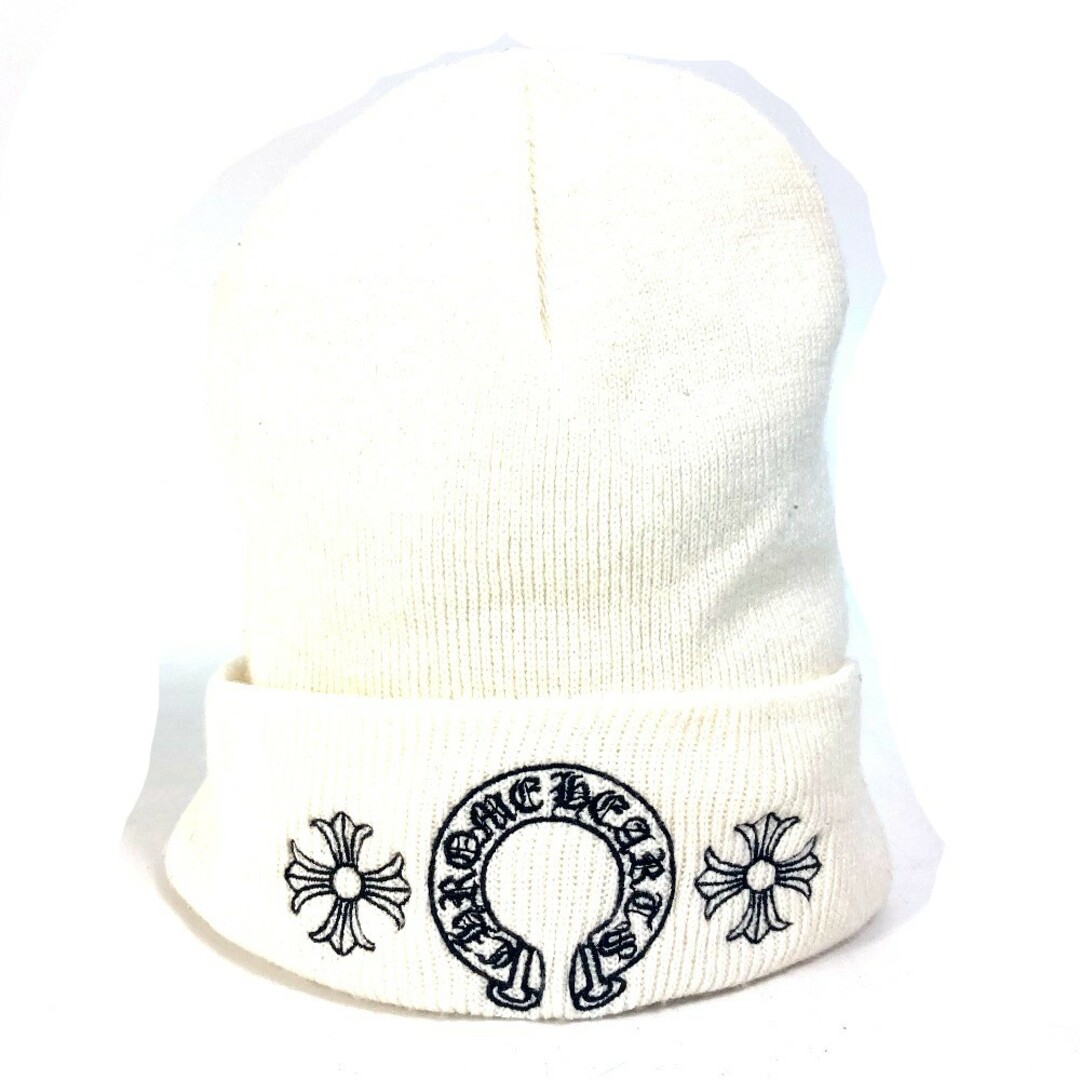 CHROME HEARTS ニット帽 ホワイト