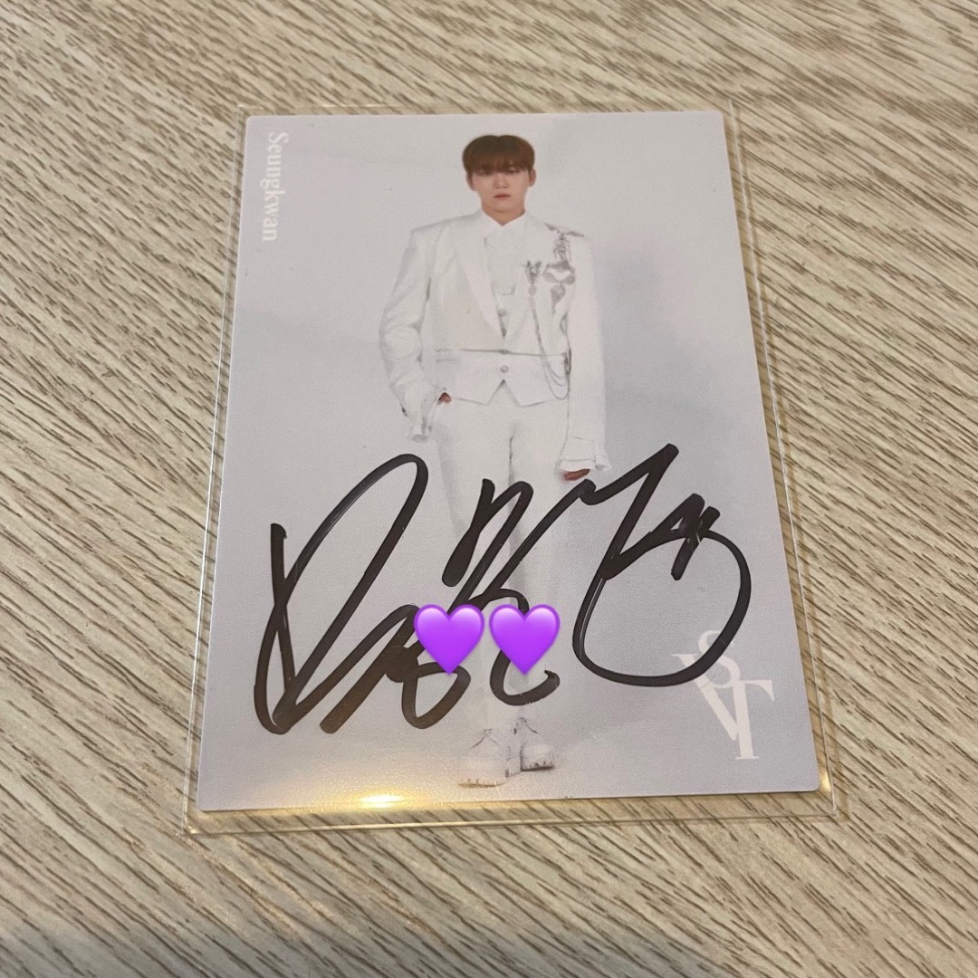 SEVENTEEN ディエイト THE8 直筆 サイン入り チェキ 直筆サイン