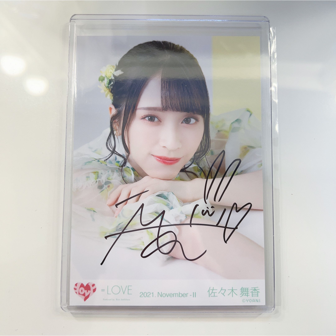 大場花菜 佐々木舞香 サイン入り チェキ 大場花菜 佐々木舞香 サイン