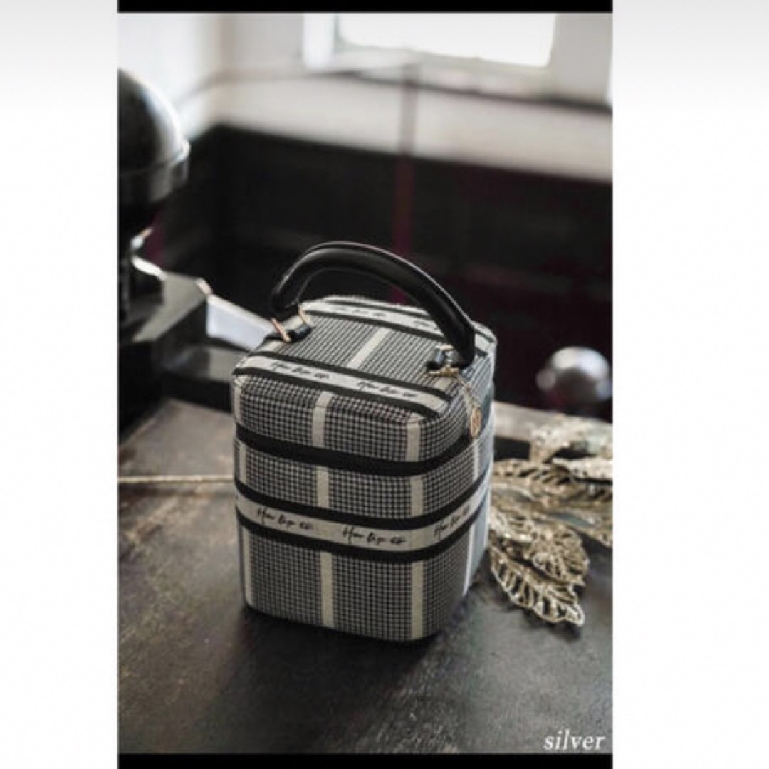 Her lip コレクション to Jacquard Vanity Bag バニティバッグ Her lip