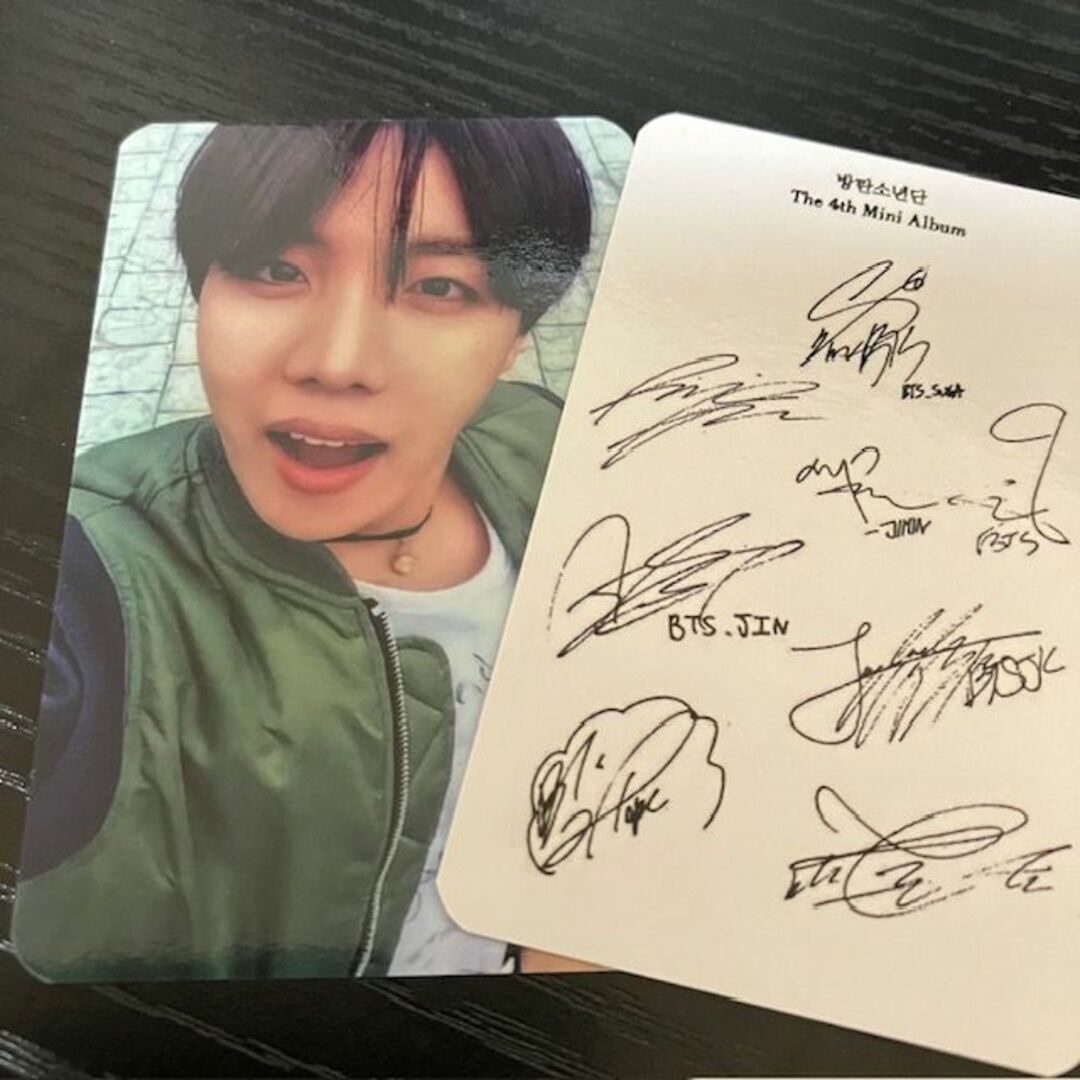 BTS 防弾少年団 J-HOPE サイン入り サイン写真 防弾少年団(BTS