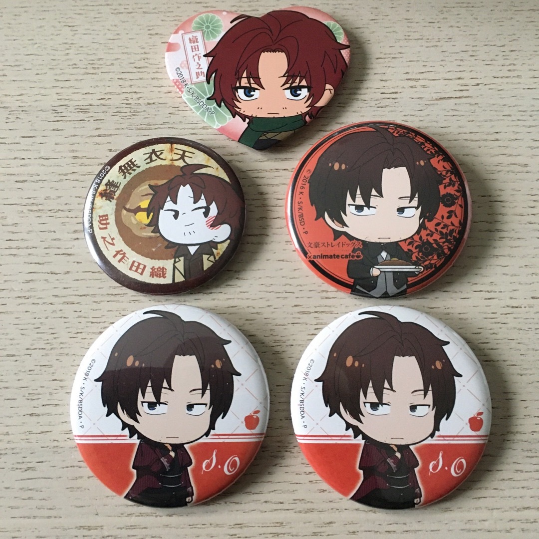 文豪ストレイドッグス 名ゼリフ缶バッジ 織田作之助 文豪ストレイ