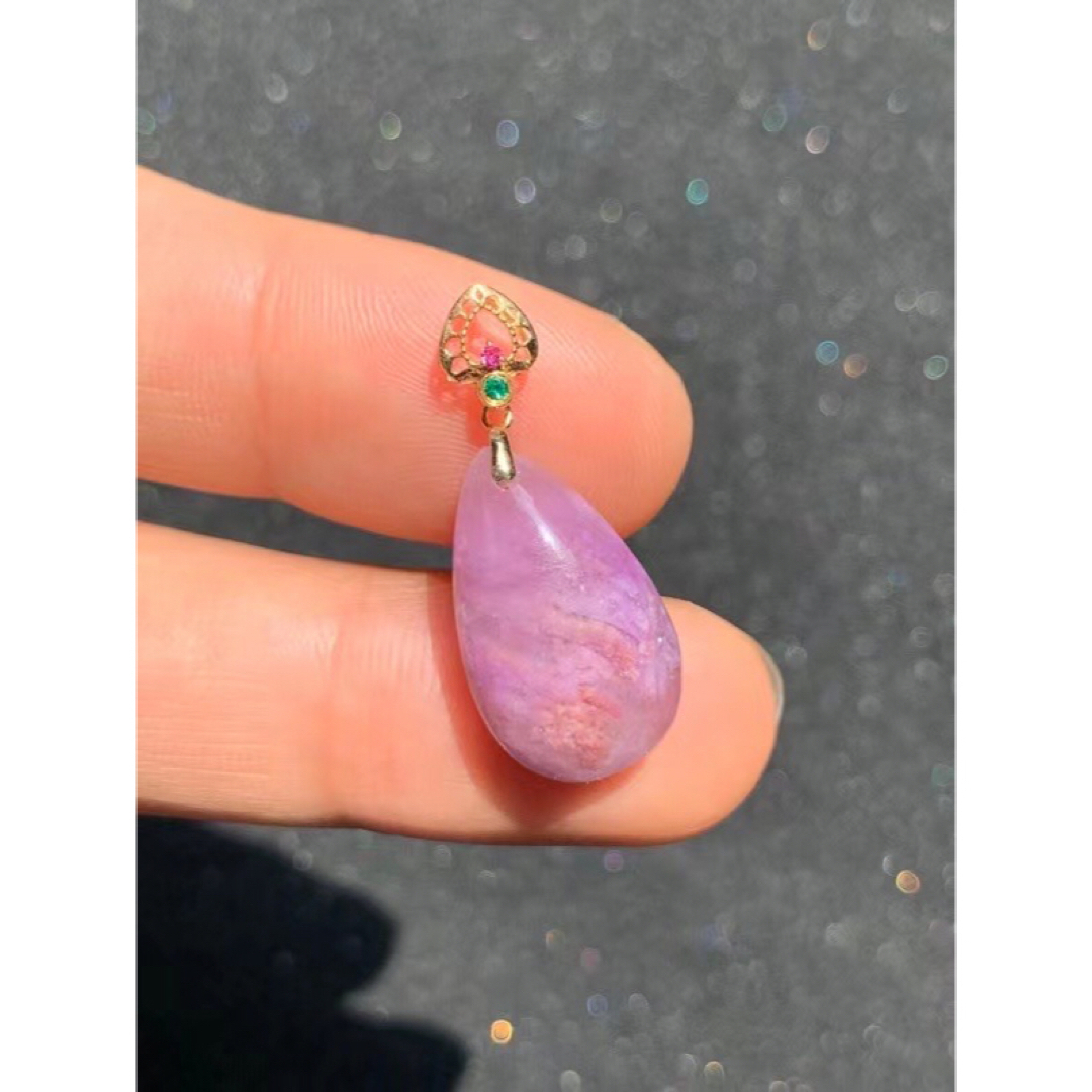 ⭐︎【高級】スギライト ペンダントトップ k18 2.75g