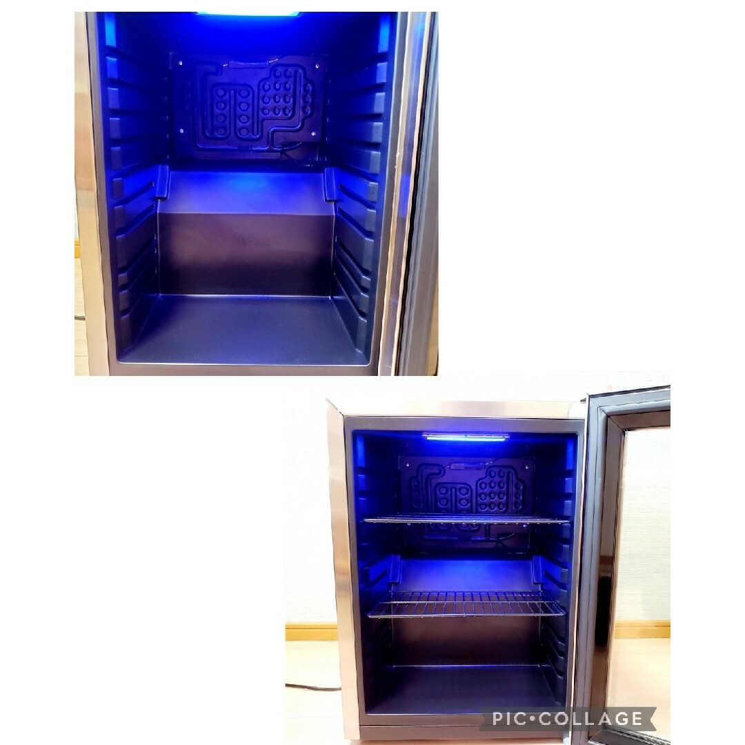 アズマ ブルーライト冷蔵庫 ステンレス 23L MR-ST23 2022年製