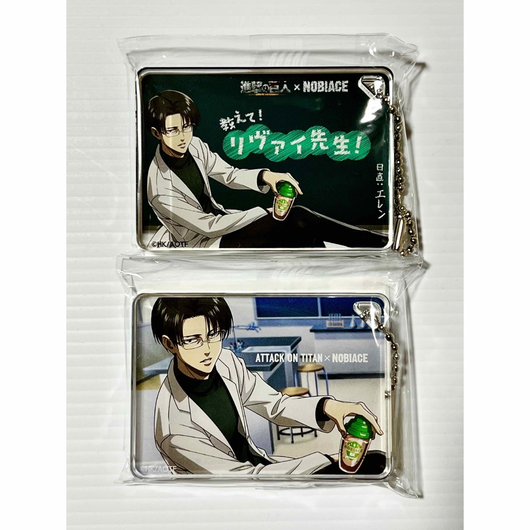 進撃の巨人✖️ノビエース リヴァイ兵長 アクリルブロック 2点セット