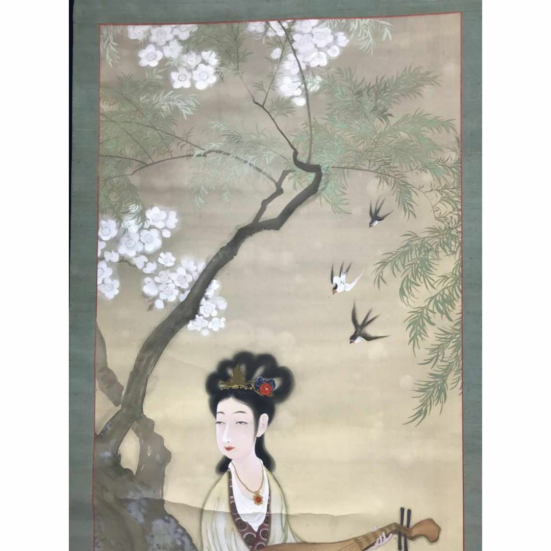 真作】妙心寺/相国寺派管長/山崎大耕/結果自然成/掛軸/名家伝来/AD-744