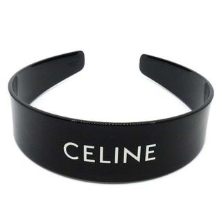 CELINE ブラウン ロゴ ヘアバンド CELINE セリーヌ ロゴ ヘア
