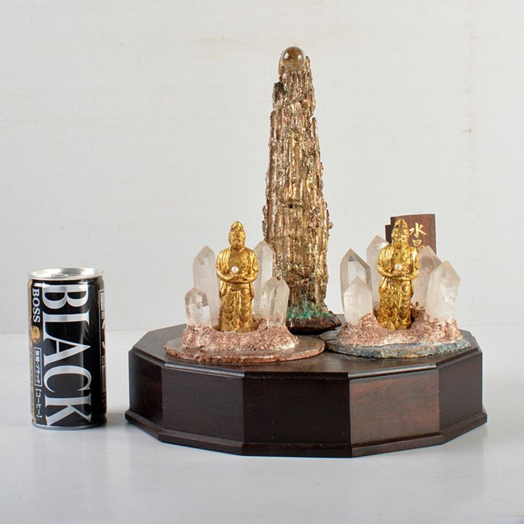 仏教美術 古銅 仁王像 金剛力士像 置物 H R7416 仏教美術 古銅 仁王像