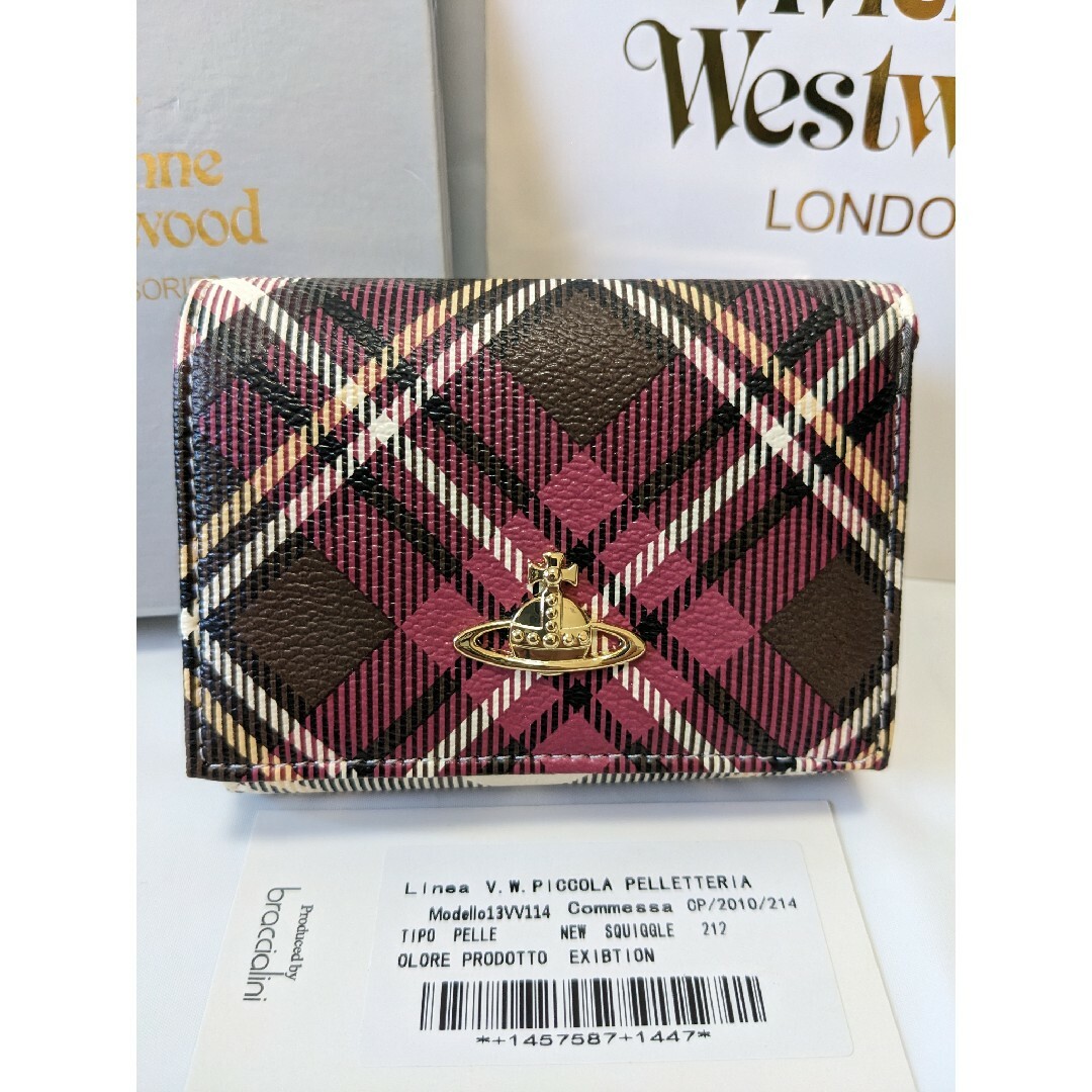 ヴィヴィアンウエストウッド三つ折り財布 ショッパー付