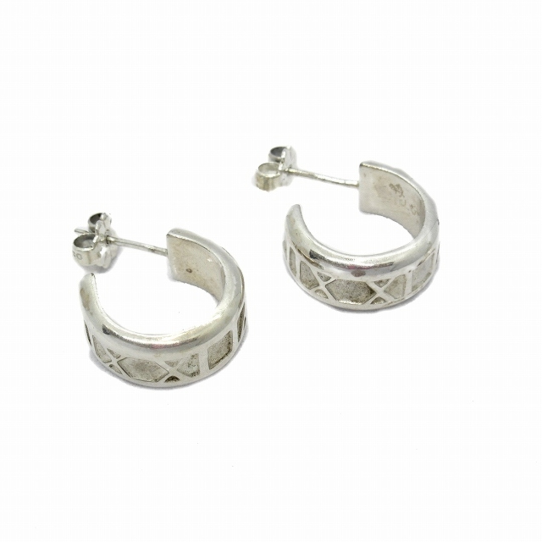 ティファニー アトラス フープ ピアス 2003 シルバー アクセサリー▽6