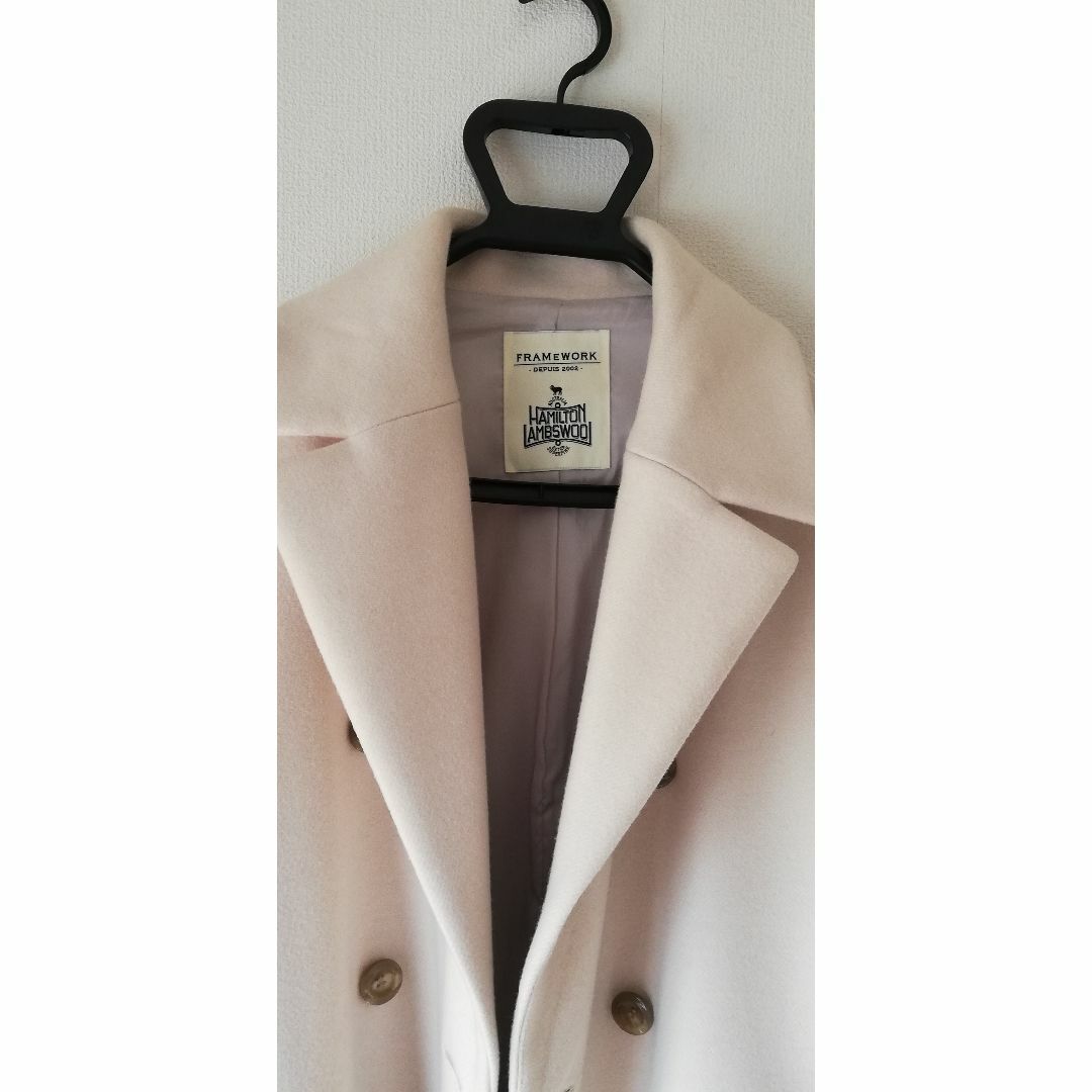 FRAMeWORK - 【美品】FRAMeWORKハミルトンウール ダブルコートの通販