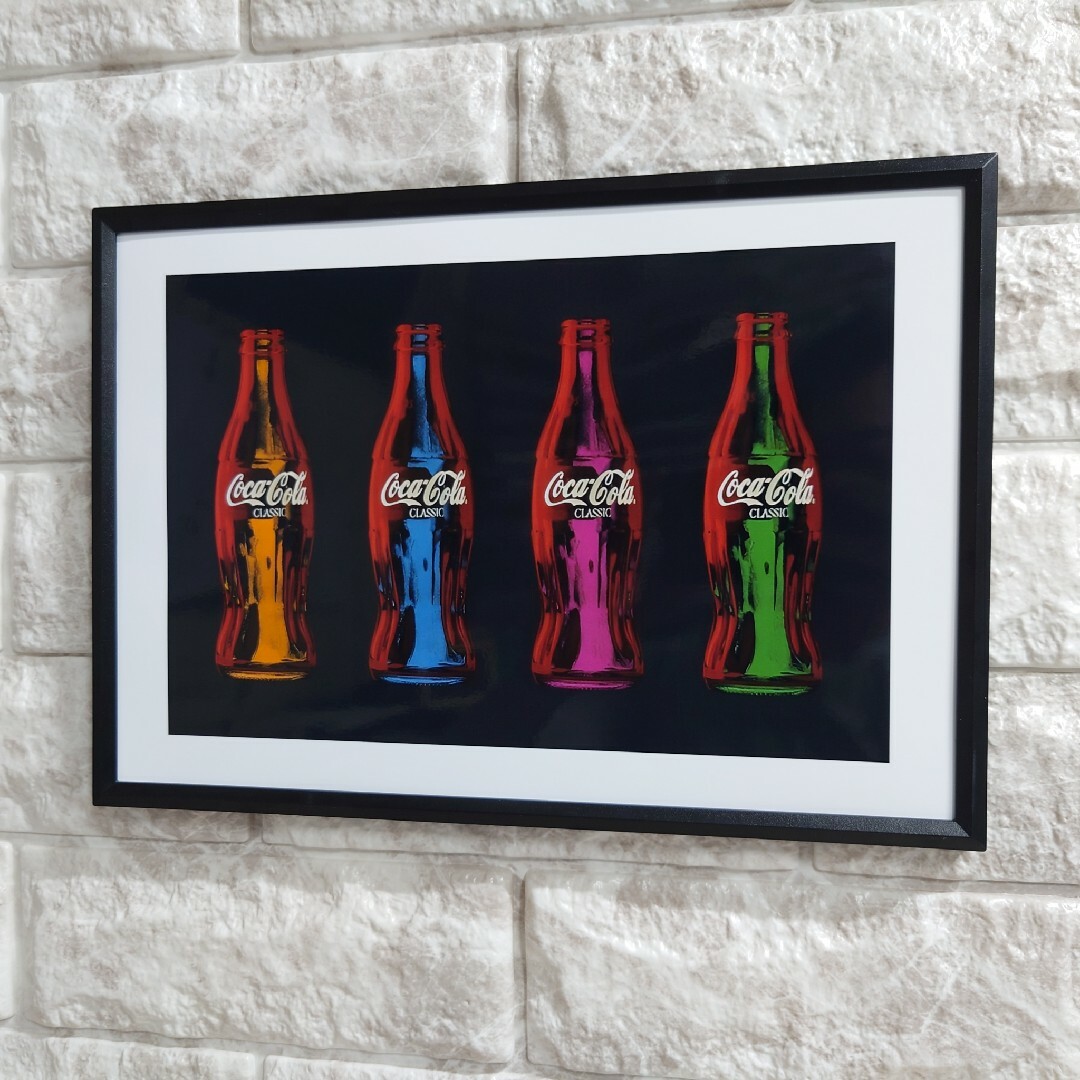 Coca-Cola レトロポスターフレーム A2サイズ4枚セット Coca-Cola
