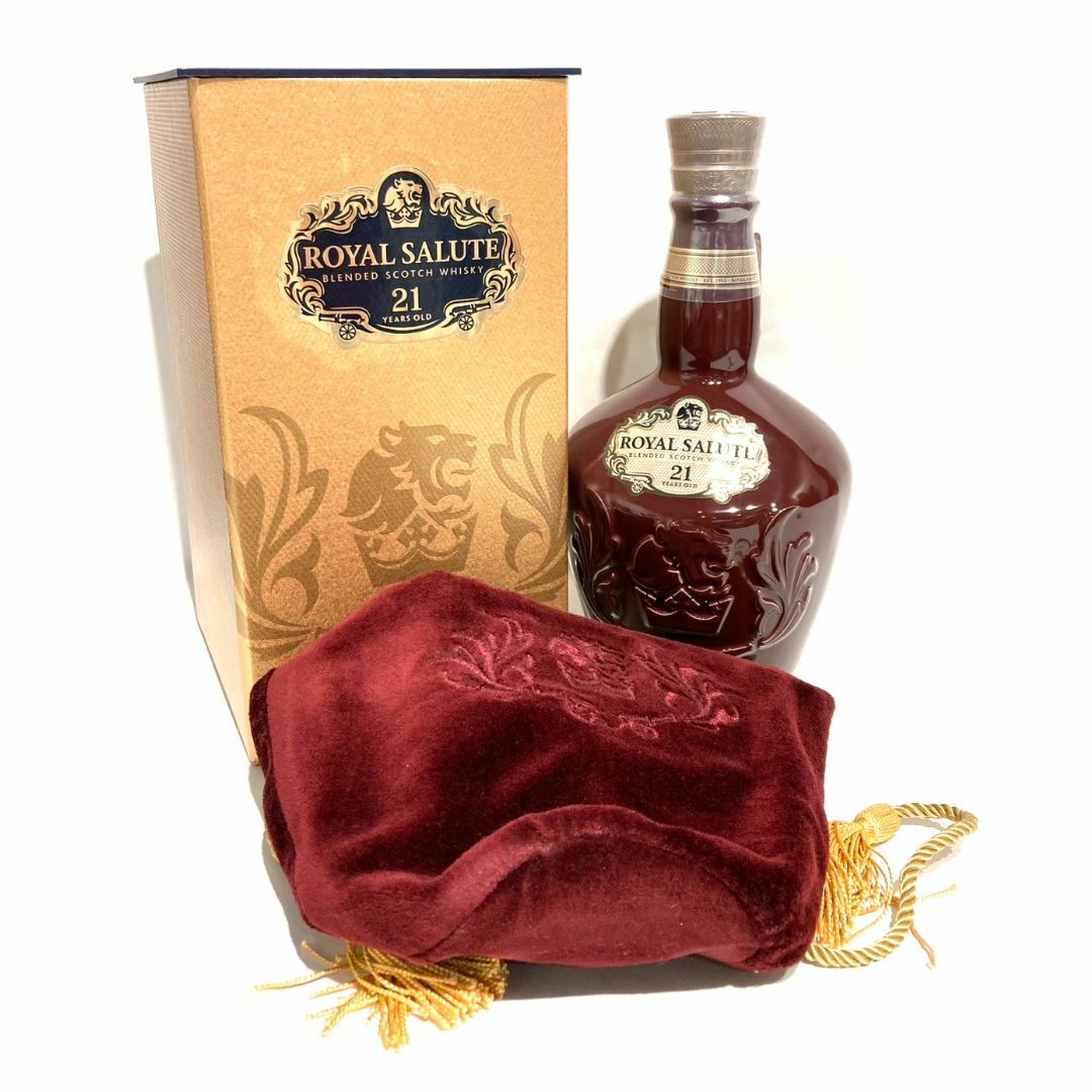 未開栓】 salute 本物 21年 赤 スコッチウイスキー