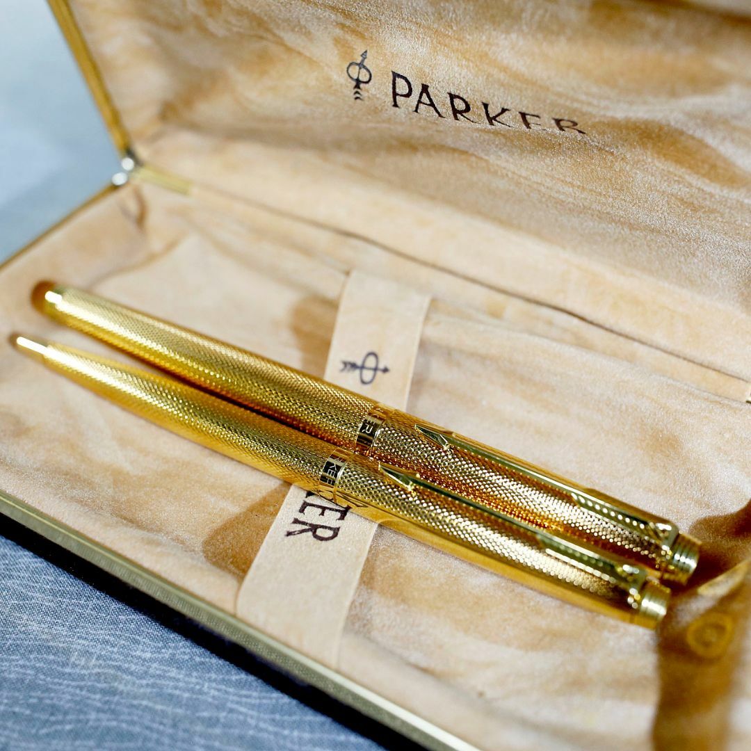 フランス製パーカー75 14金バルレー貴婦人の涙万年筆ボールペン