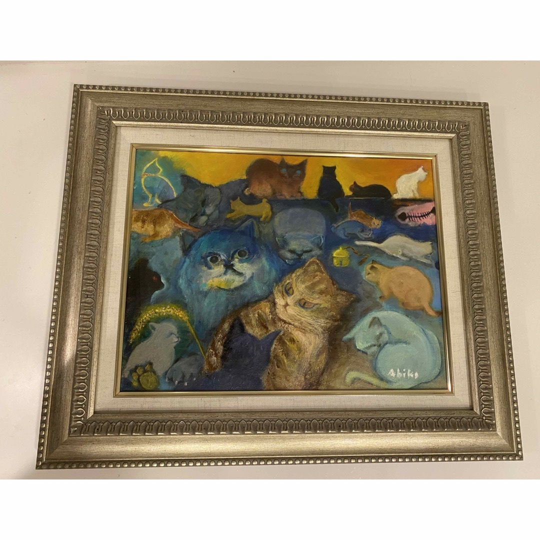 ゴッホ イーブイ キャンバスアート Mサイズ 65x50cm 金枠 ポケモン