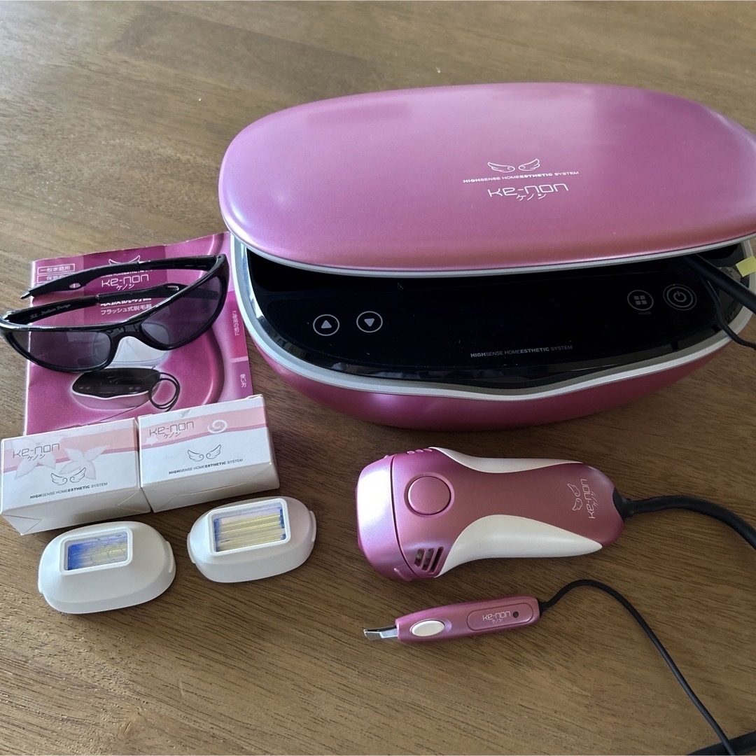 KE-NON 脱毛器 ショップ ピンク サングラス付き v8.5J ke-non 脱毛器