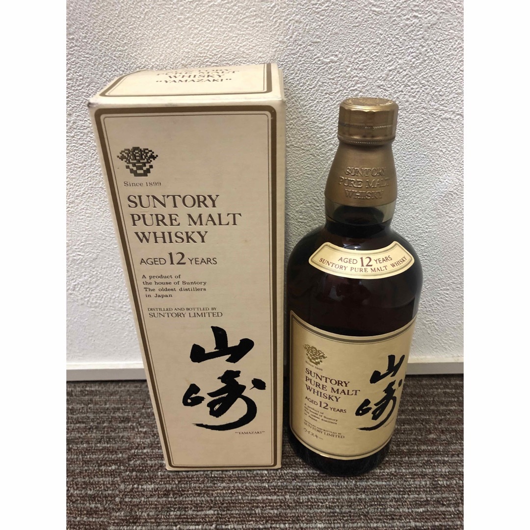 サントリー 山崎 ピュアモルトウィスキー 古酒 木箱入り 山﨑 12年