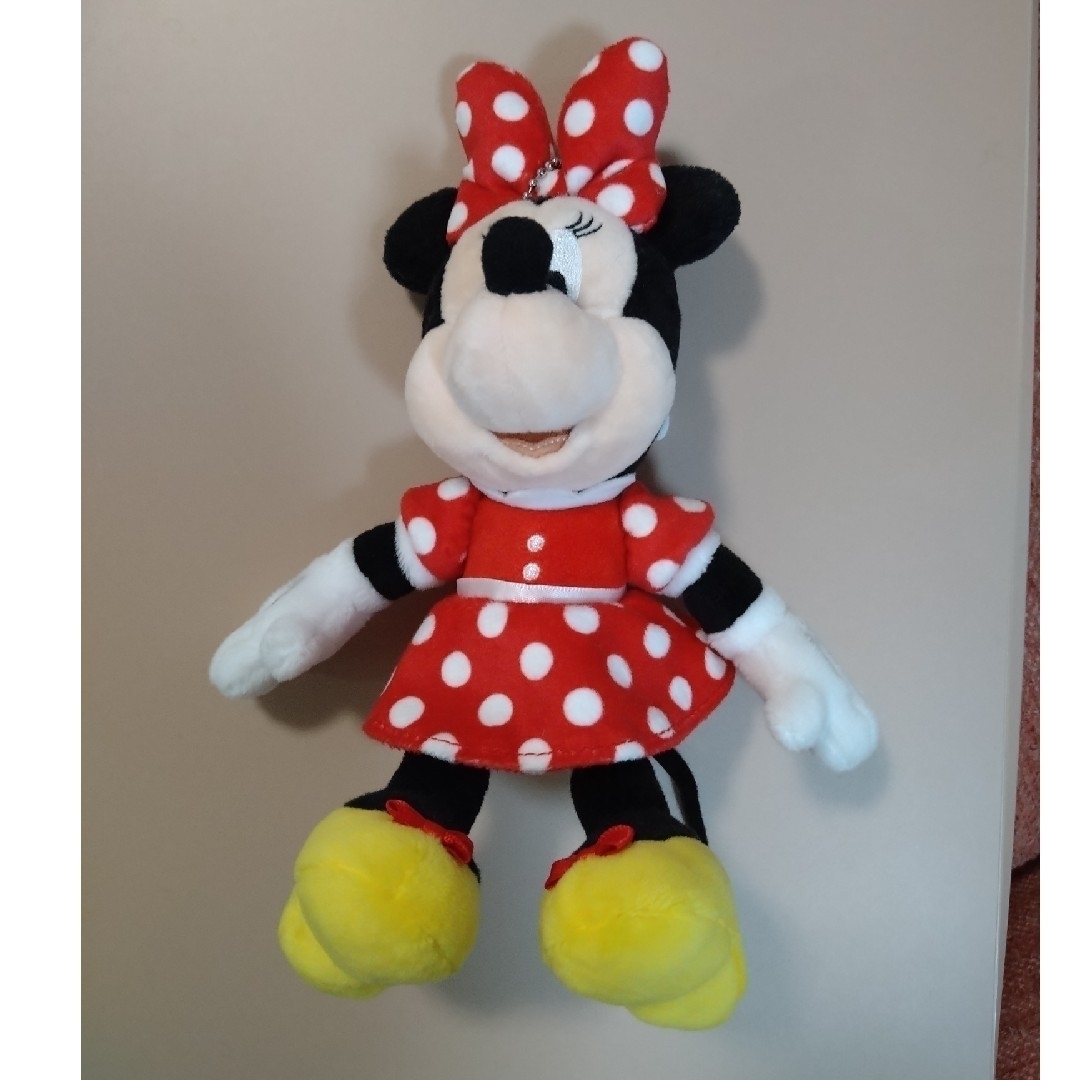 ディズニーミニーぬいぐるみバッジ