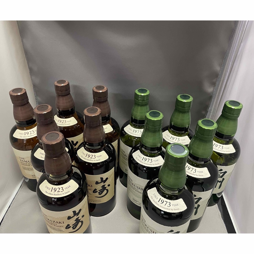 山崎ウイスキー 180ml 6本 白州ウイスキー 180ml 6本 12セット 楽天