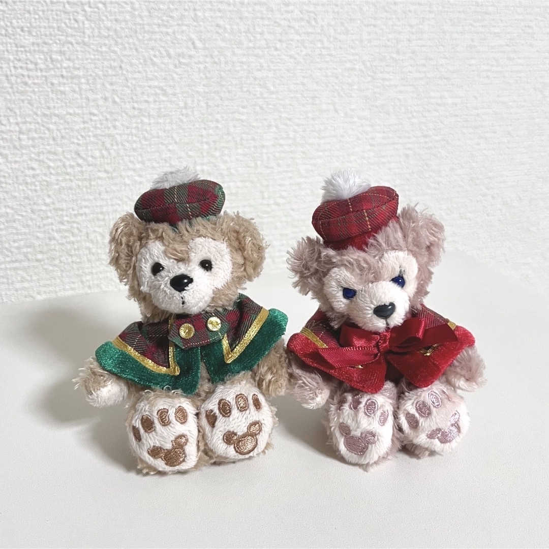 トップ ダッフィとシェリーメイクリスマスぬいぐるみストラップ