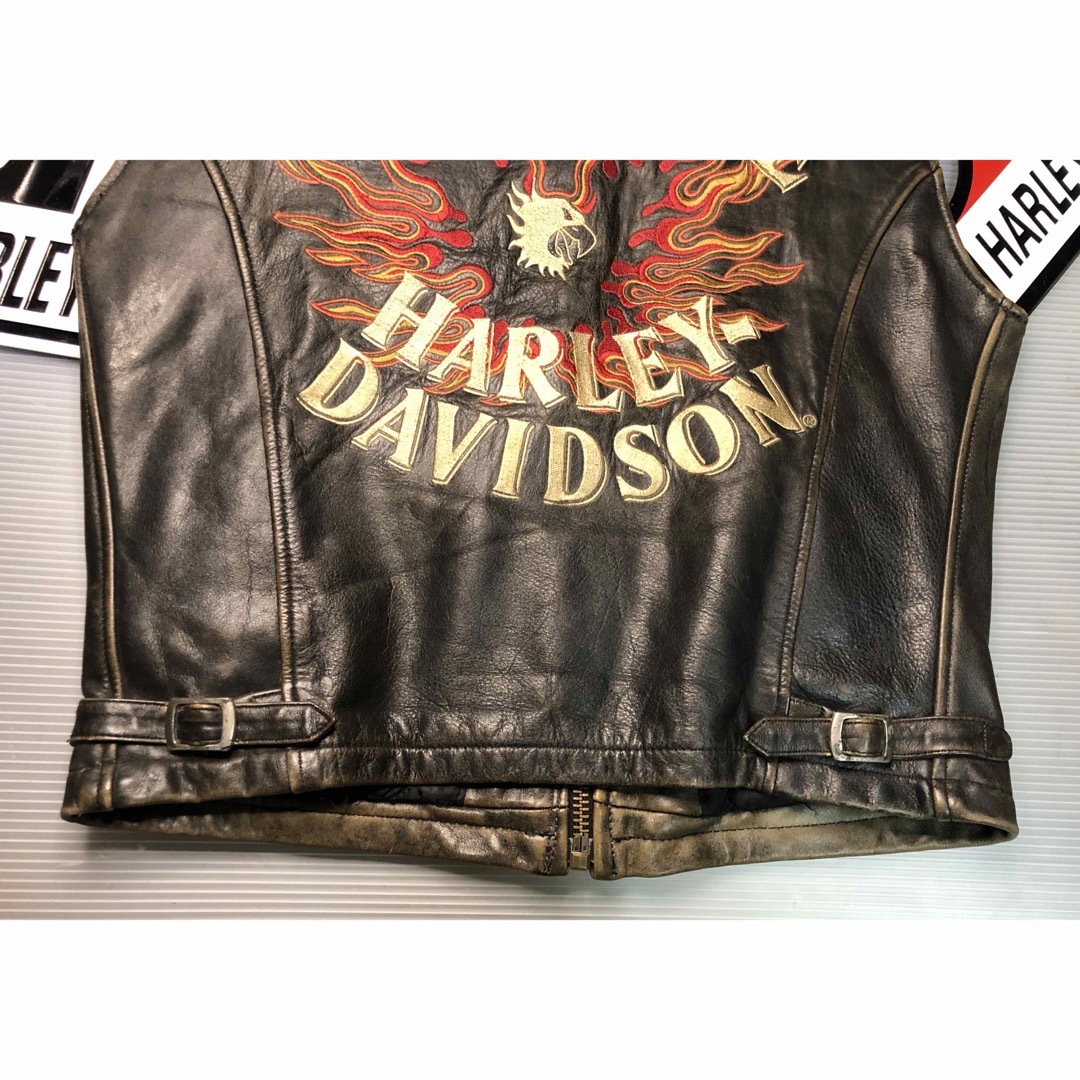 ✨希少 】ハーレーダビッドソン ライダースジャケット スカル レザー