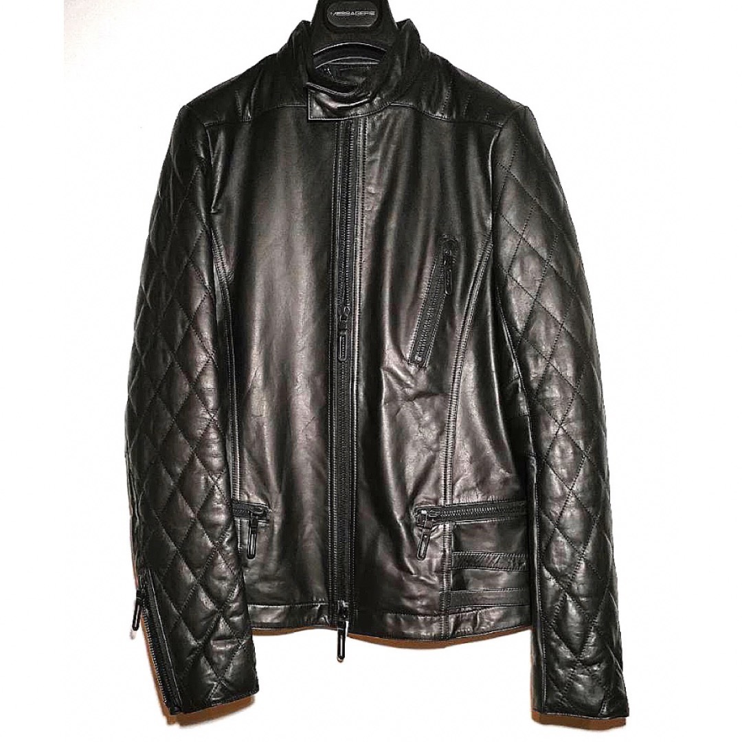 GalaabenD - galaabend 刺繍 ライダース シングル ブラック dior homme