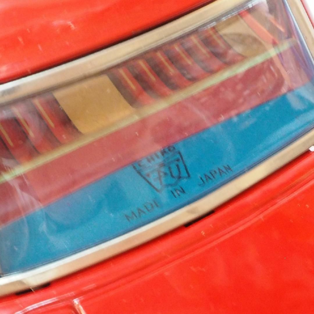 イチコー【ダットサン ブルーバード410赤 動作不良】当時物ブリキ製