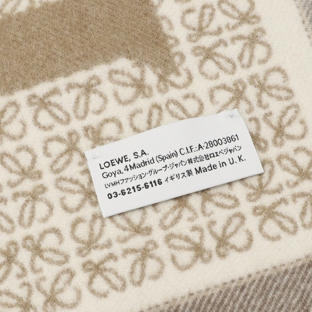 LOEWE - ロエベ LOEWE マフラー ラブ ジャカード スカーフ アナグラム