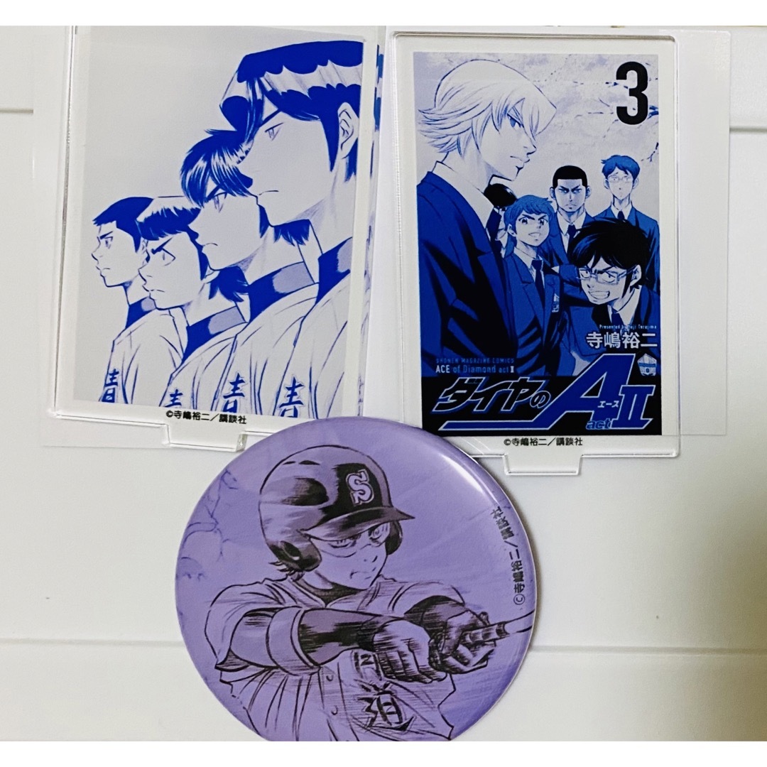 ダイヤのA プリンセスカフェ 御幸一也缶バッジセット 御幸一也 ① 原作