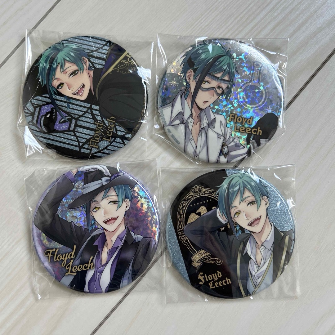 フロイド 缶バッジ ブレイジングジュエル 5周年 ツイステ 缶バッジ