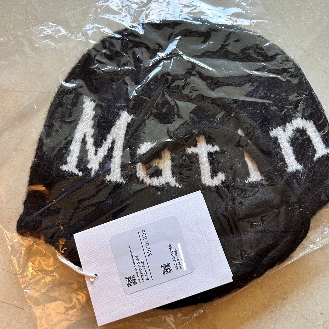 正規品 Matin Kim 韓国 マーティンキム ビーニー ブラック 新品未使用