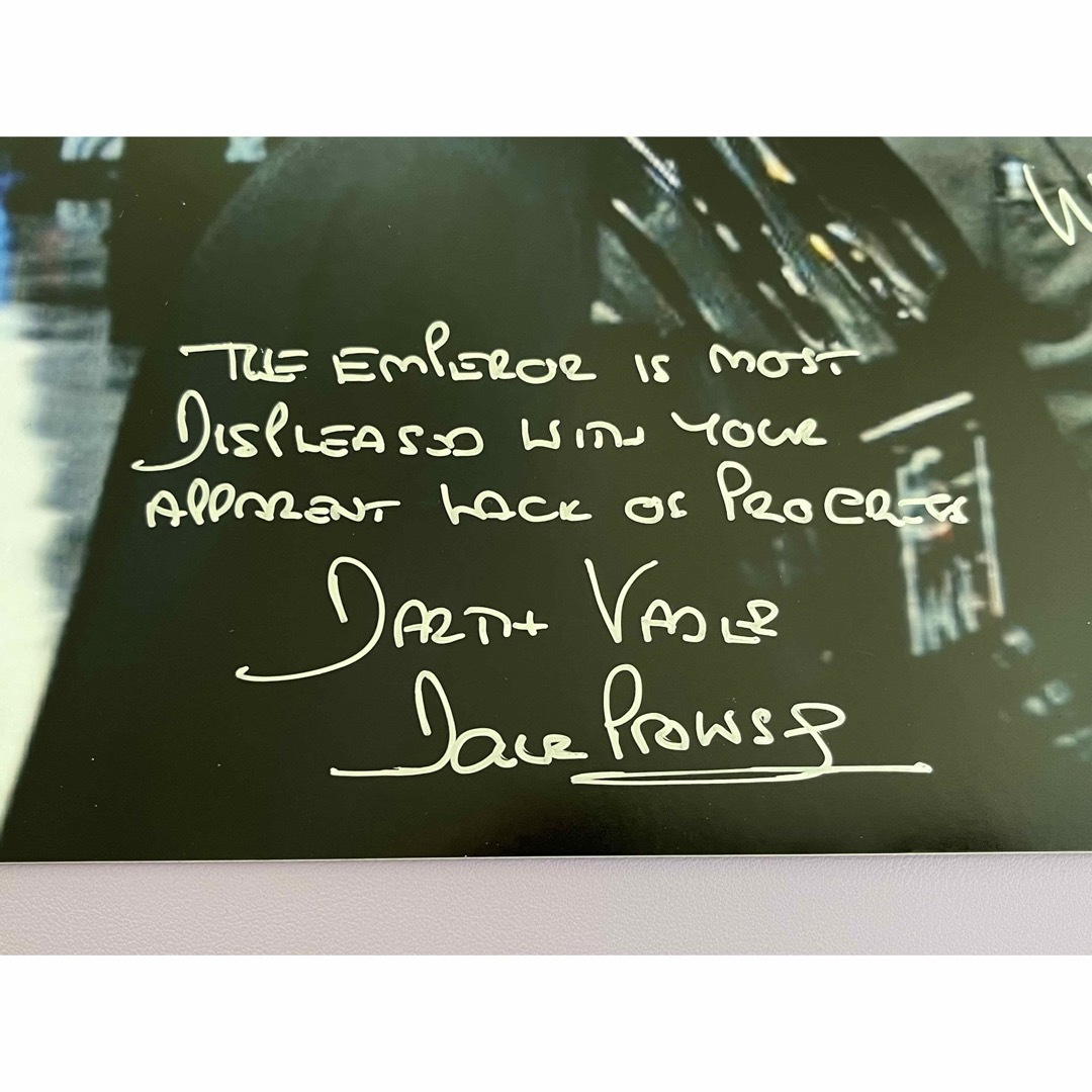 スターウォーズ 直筆サイン ダース・ベイダー モフ・ジャジャーロッド